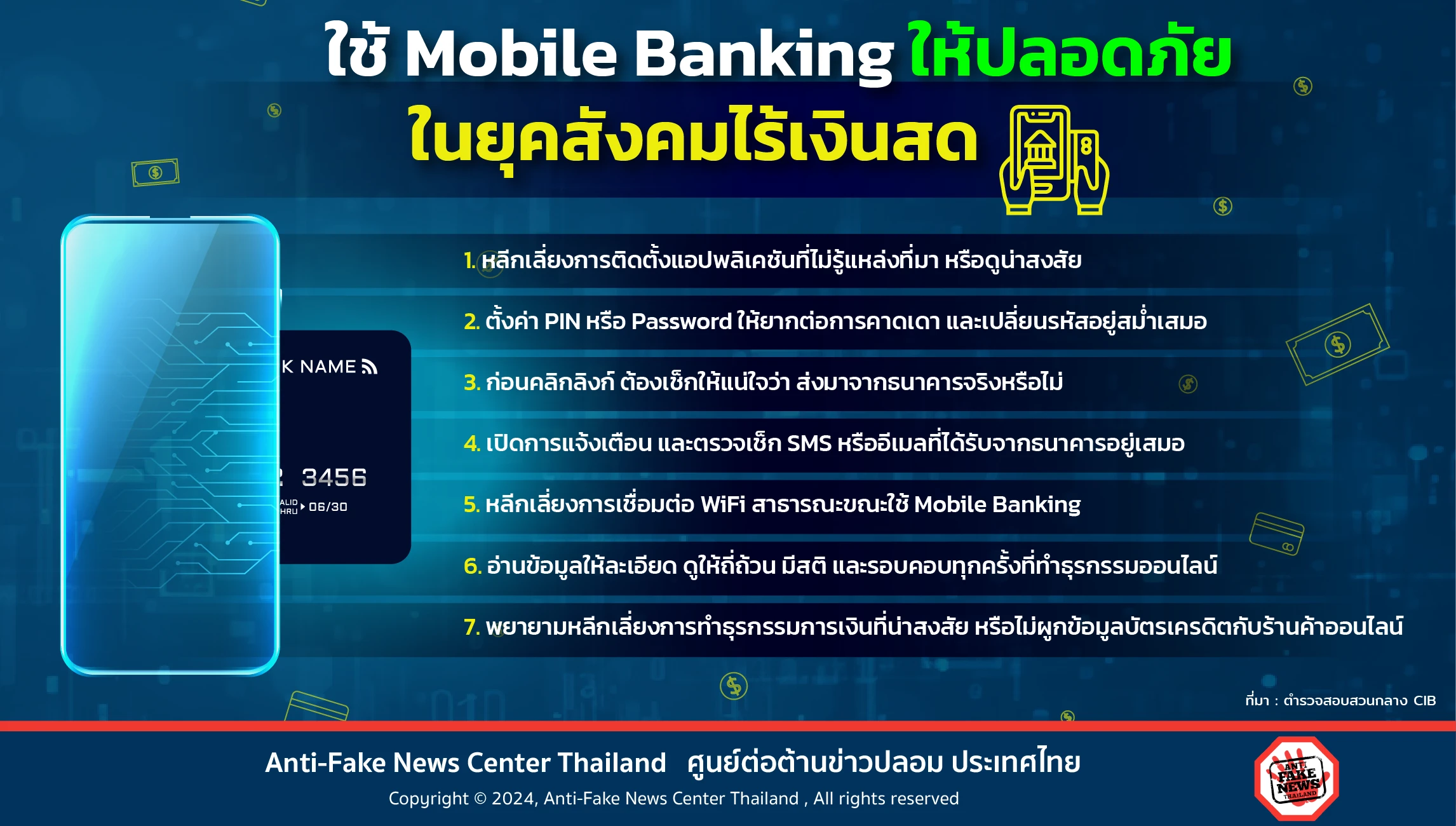 ใช้ Mobile Banking ให้ปลอดภัย ในยุคสังคมไร้เงินสด