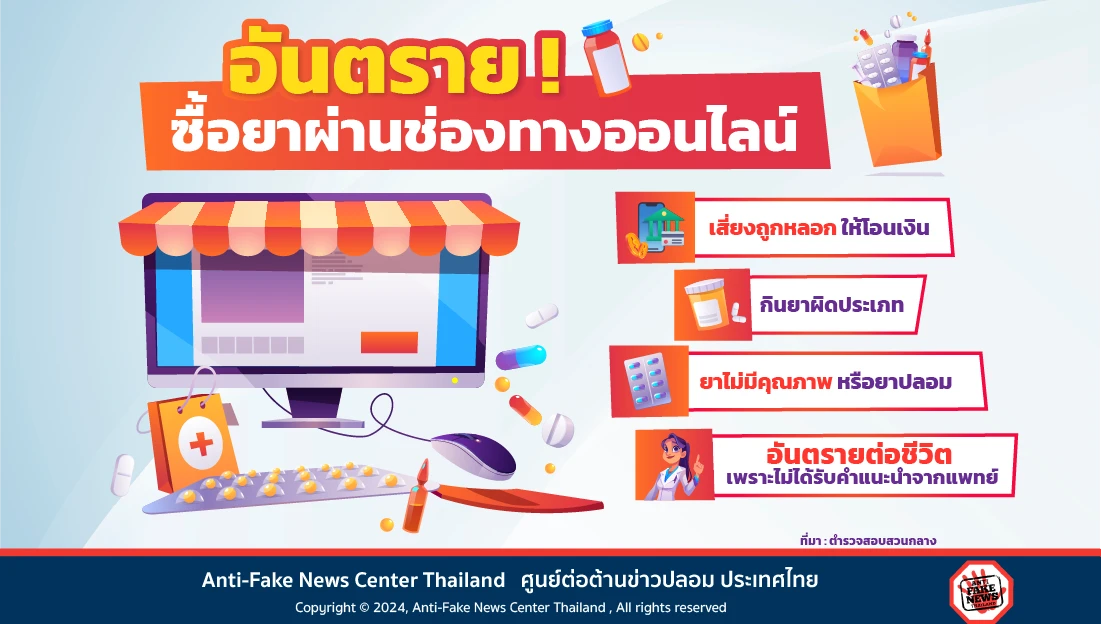 web อันตราย! ซื้อยาผ่านช่องทางออนไลน์