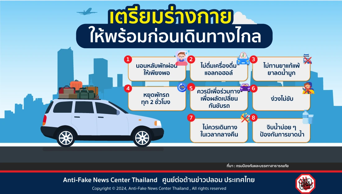 เตรียมร่างกายให้พร้อมก่อนเดินทางไกล