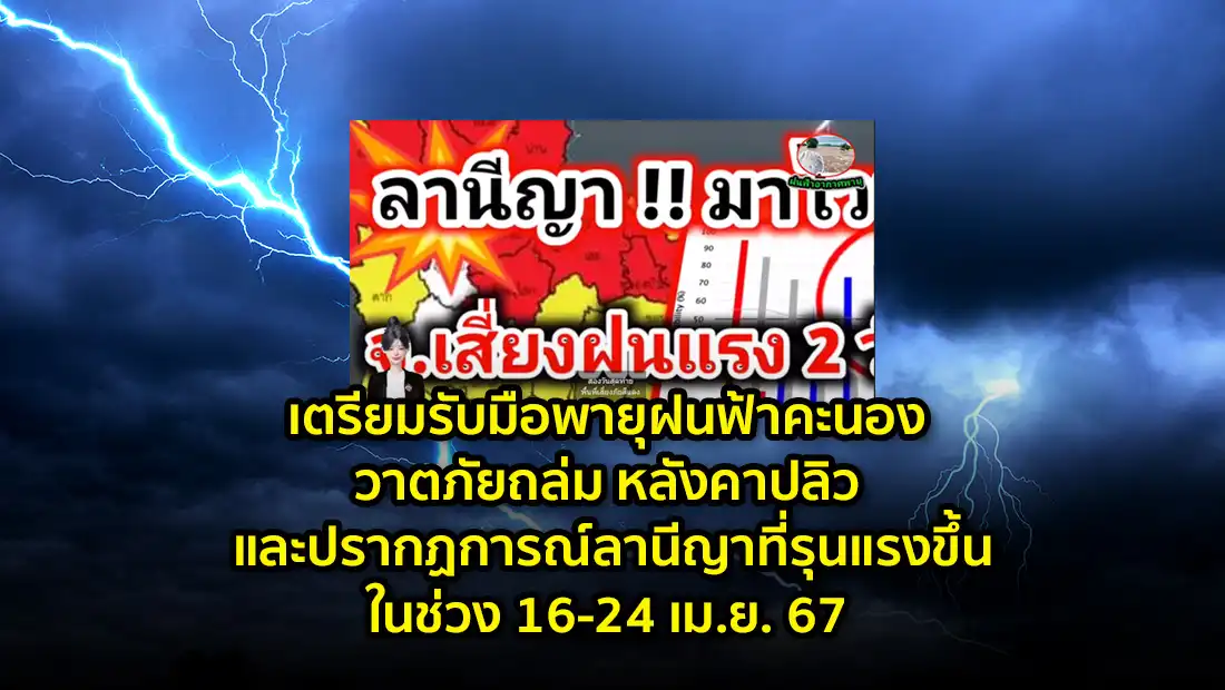 เตรียมรับมือพายุฝนฟ้าคะนอง