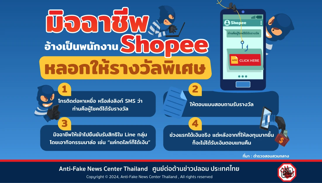 อ้างเป็นพนักงาน Shopee