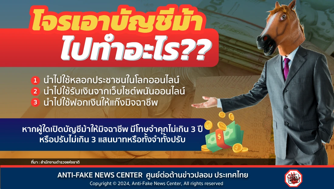 โจรเอาบัญชีม้าไปทำอะไร??