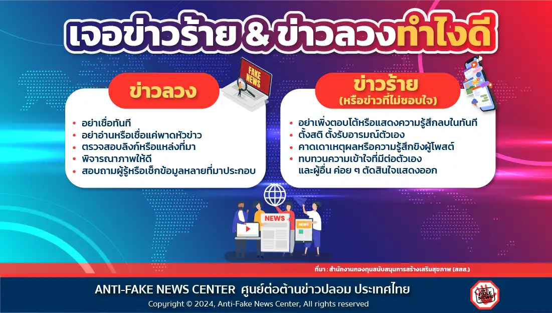 เจอข่าวร้าย & ข่าวลวงทำไงดี