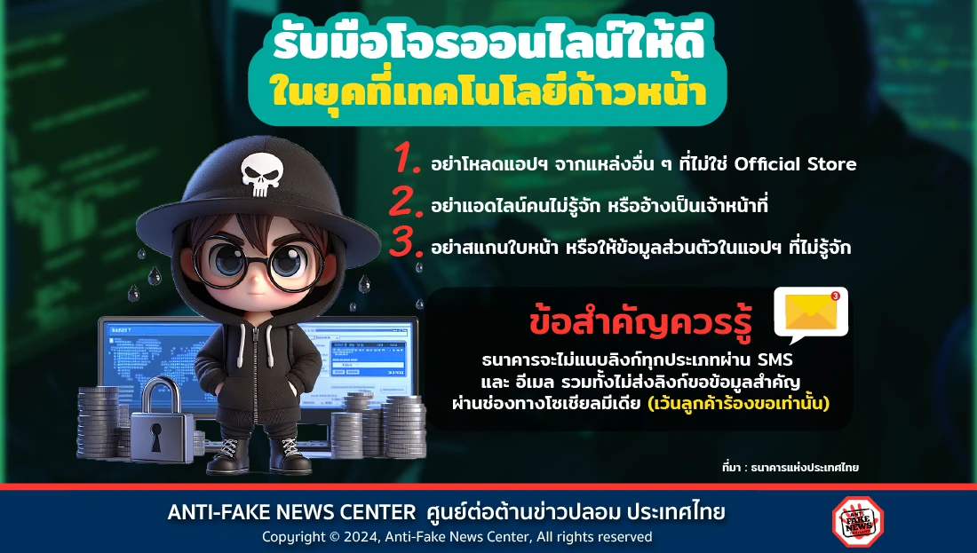 รับมือโจรออนไลน์ให้ดี ในยุคที่เทคโนโลยีก้าวหน้า