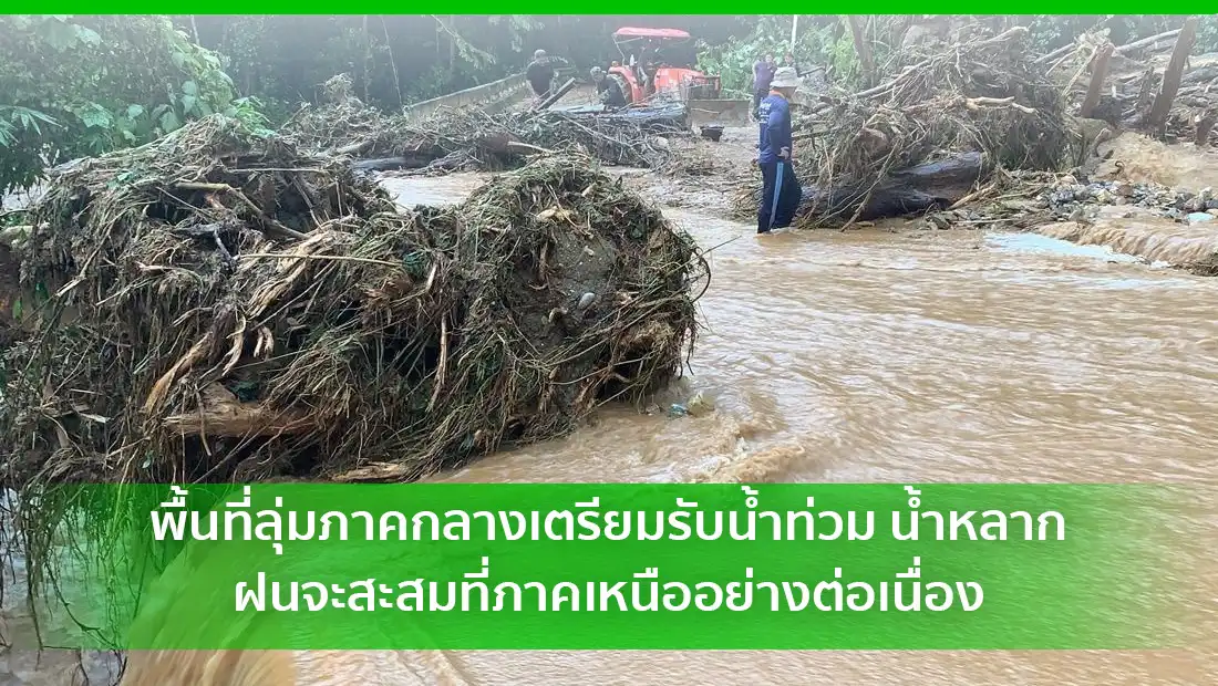 พื้นที่ลุ่มภาคกลางเตรียมรับน้ำท่วม น้ำหลาก