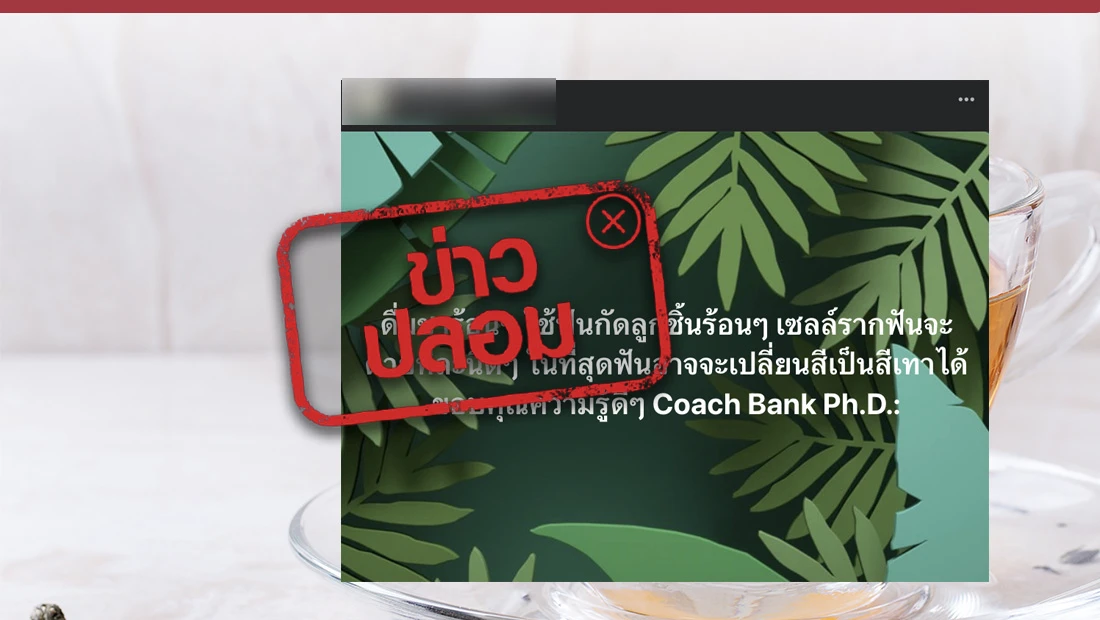 ดื่มชาร้อนหรือกินของร้อน ๆ​ เซลล์รากฟันจะตายทีละนิด