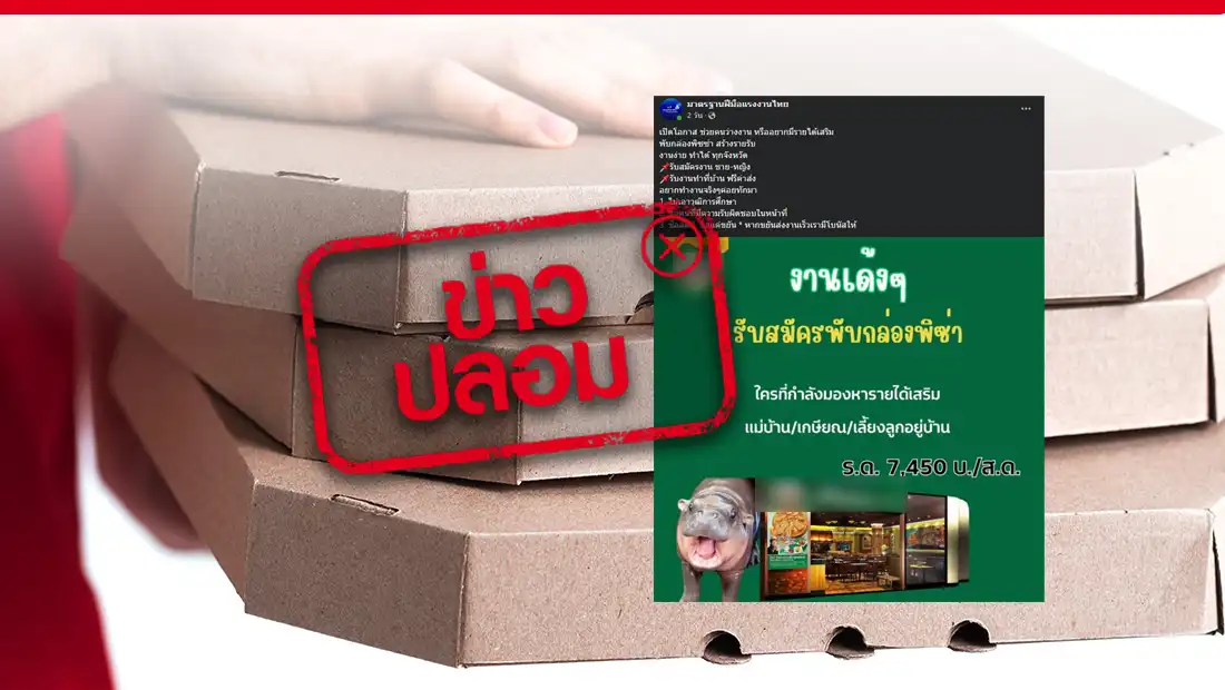 พับกล่องพิซซ่า