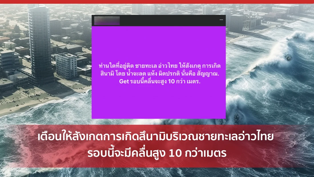 สังเกตการเกิดสึนามิ