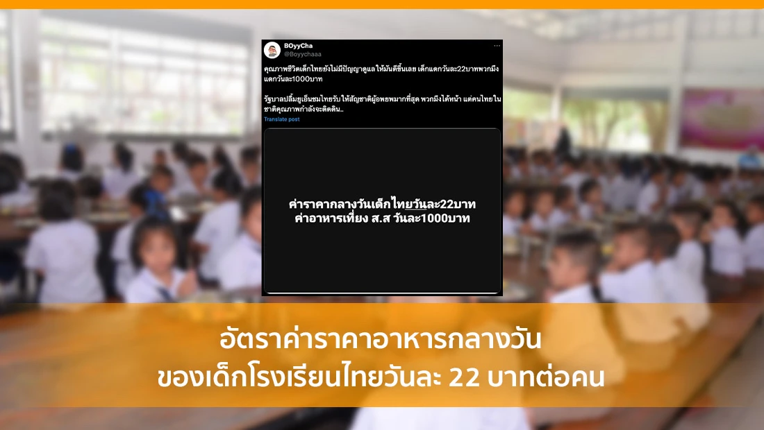 อัตราค่าราคาอาหารกลางวัน