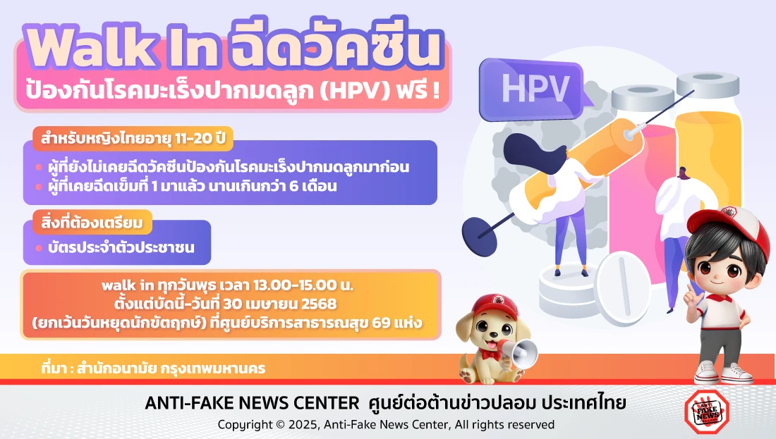 วัคซีนป้องกันโรคมะเร็งปากมดลูก