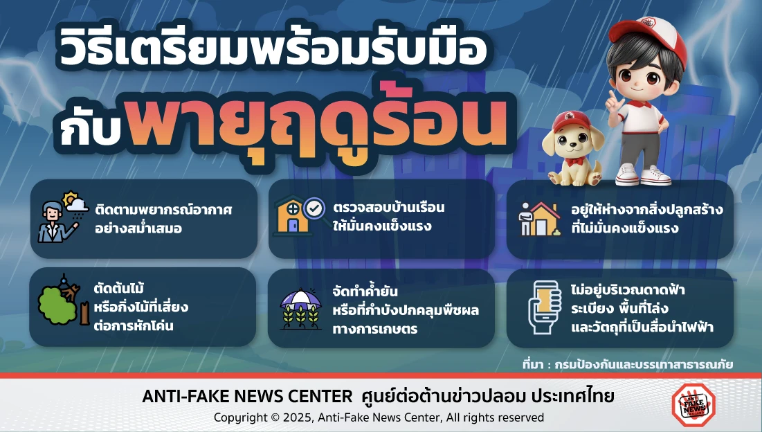 วิธีเตรียมพร้อมรับมือกับพายุฤดูร้อน